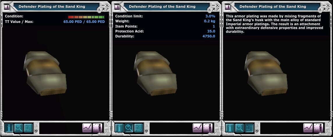 Defender Plating of the Sand King