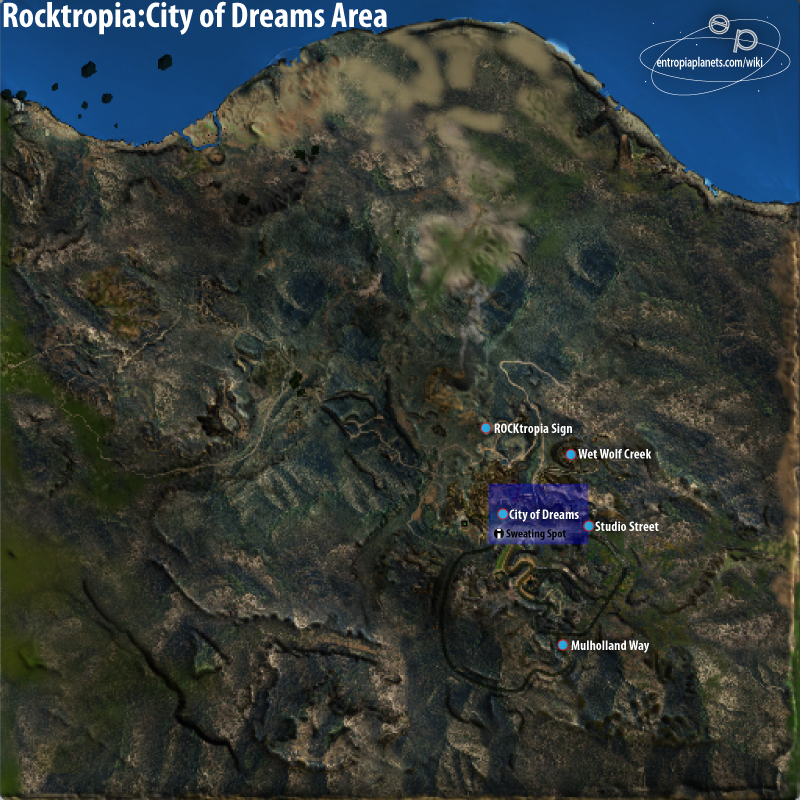 City of Dreams Area Overview Map