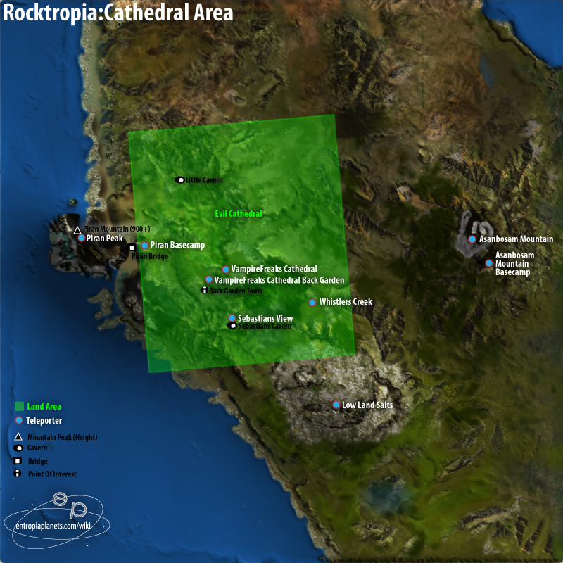 Cathedral Area Overview Map
