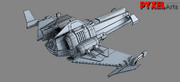 Theryon Wars Fighter Wireframe 3D Model 02.png